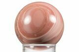 Polished Pink Opal Sphere - Western Australia #336537-1